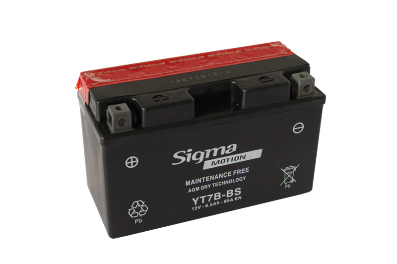  ΜΠΑΤΑΡΙΑ MOTO 12V 6,5Ah AGM SIGMA MOTION 